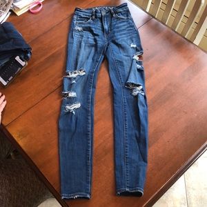 American eagle high rise jegging size 00